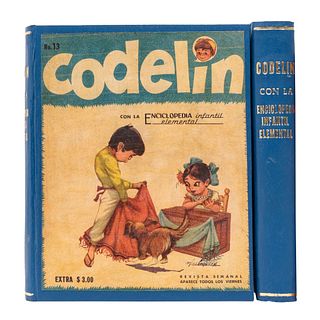 Frigolet Lerma, Marcial. Codelín. Revista Semanal. México: Publex, 1962. Con la Enciclopedia Infantil. Ilustrados. Piezas: 2.