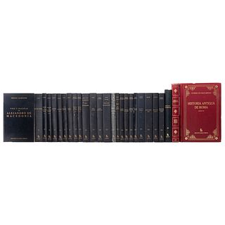 Colección de Obras de la Editorial Gredos. Pompeyo y Trogo; Poliorcética; Historia Antigua de Roma. Piezas: 27.