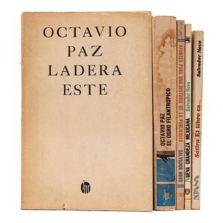 Obras de Poetas Mexicanos, Salvador Novo y Octavio Paz. Sátira, Nueva Grandeza, El Ogro Filantrópico, Ladera Este... Piezas: 5.