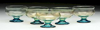 Lot of 5: Tiffany Footed Sherbets.