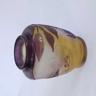 Galle Cameo Art Glass Bud Vase