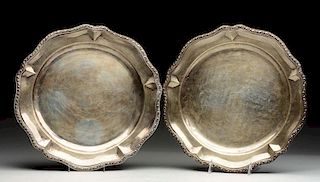 Lot Of 2: Sterling Silver Platters.