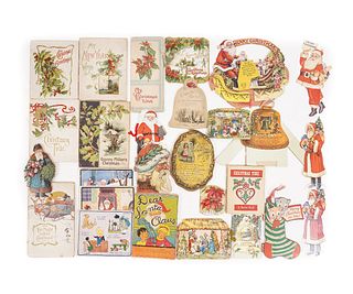 EARLY PAPER CHRISTMAS CARDS