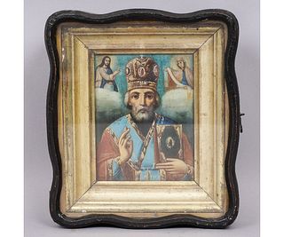 RUSSIAN ICON ON PANEL