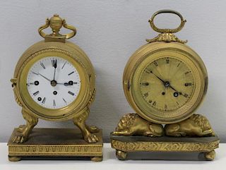 2 Clocks With The Finest Quality Dore Bronze Case