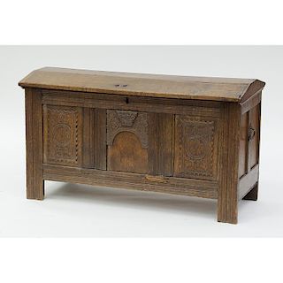English Carved Chest