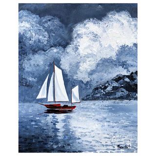 Alexander Antanenka, "Magic Sail" Original Painting on Canvas, Hand Signed with Letter of Authenticity.