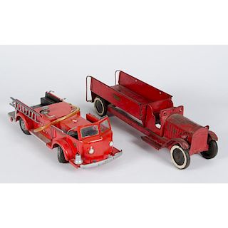 Toy Steel Fire Trucks