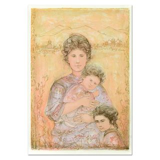 Edna Hibel (1917-2014), "Tatyana's Family" Limited Edition Lithograph, Numbered and Hand Signed with Certificate of Authenticity.