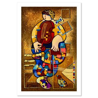 Dorit Levi, "Merry Violin" Limited Edition Serigraph, Numbered and Hand Signed with Letter of Authenticity.