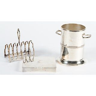 English Silverplate Syphon Stand, Plus