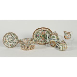 Chinese Rose Medallion Porcelain Wares