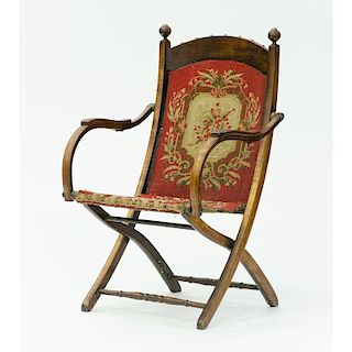 Victorian Folding Armchair