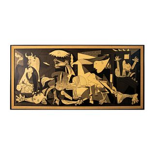 After Pablo Picasso Vintage Poster on Carboard, Guernica