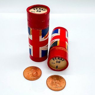 2pc 1967 Queen Elizabeth II Collection Bank Rolls