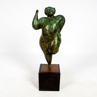 Felipe Castaneda Style Bronze Scuplture, Dancing Woman