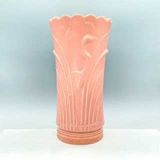 Abingdon Tall Pink Heron Vase Art Deco Style