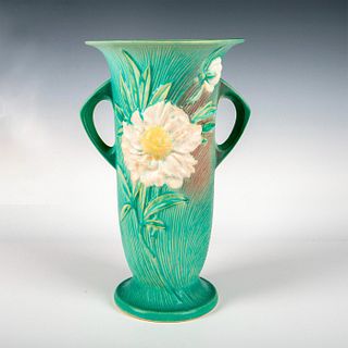 Roseville Footed Vase, Peony