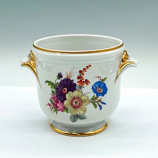 Limoges France Porcelain Floral Cache Pot