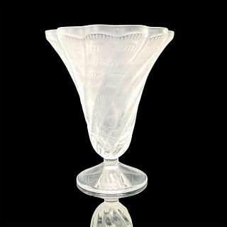 Lalique Crystal Parfait Glass Vase Lucie Swirl Pattern