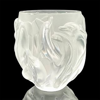 Lalique Crystal Vase, Oceania