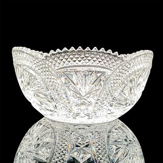 American Brilliant Cut Glass Pinwheel Motif Bowl