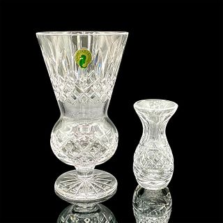 2pc Waterford Crystal Vases, Lismore and Glandore