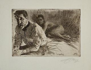 Anders Leonard Zorn (Swedish/American, 1860-1920) Augustus Saint Gaudens II