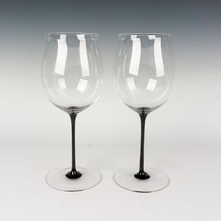 Pair of Riedel Burgundy Wine Glasses