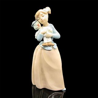 Girl with Clown Doll - Nao by Lladro