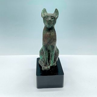 Archaic Bronze Bastet Cat Figurine
