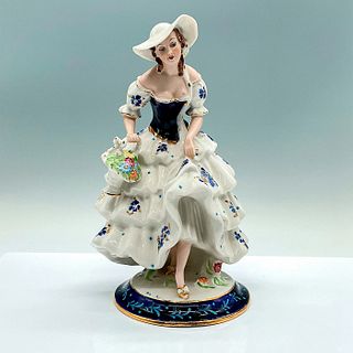 Royal Dux Porcelain Lady with Flowers Figurine