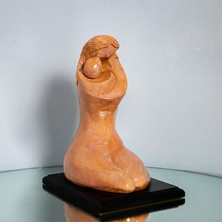 Abstract Sculpture of Mother and Child