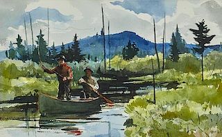 Chet Reneson (b. 1934) The Beaver Pond