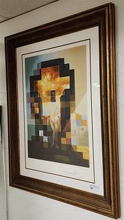 FRAMED LITHO GALA NUDE - LINCOLN IN DALIVISION 78/350 36-1/2" X 25"