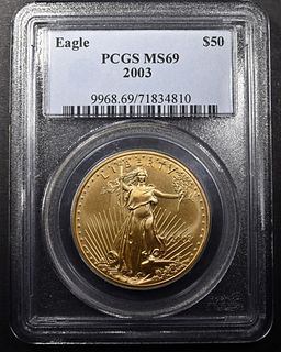 2003 AMERICAN GOLD EAGLE PCGS MS-69
