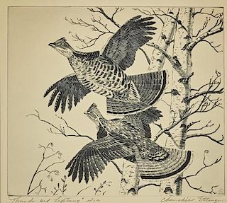 Two Ruffed Grouse Prints