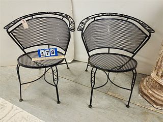 PR WROUGHT PATIO CHAIRS