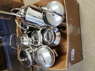 LOT 8 STAINLESS CANNISTERS