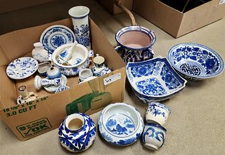 BX BLUE AND WHITE DELFT, CHINESE ETC