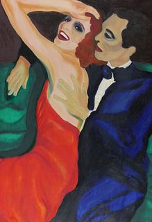 Maripaz Jaramillo Oil on Canvas Couple