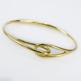 Tiffany & Co 18 Karat Yellow Gold Bangle Bracelet