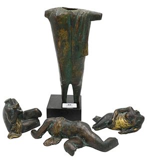 Four Bronze Figures