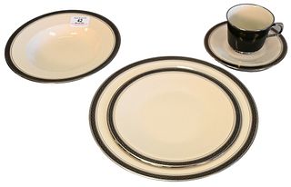 144 Piece Franciscan Masterpiece "Indigo" Porcelain Dinnerware Set