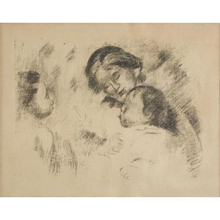Pierre-Auguste Renoir - Une Mere Et Deux Enfants