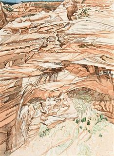 Philip Pearlstein - Mummy Cave Ruins at Canyon de Chelly