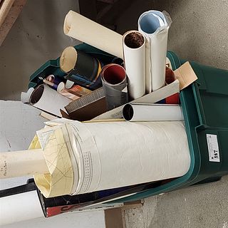 TUB OF UNFRAMED POSTERS