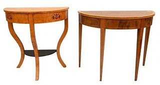 Two Demilune Tables