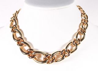 16 IN. 14K YELLOW GOLD LINK NECKLACE