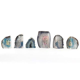 Grouping of Six (6) Agate Geodes